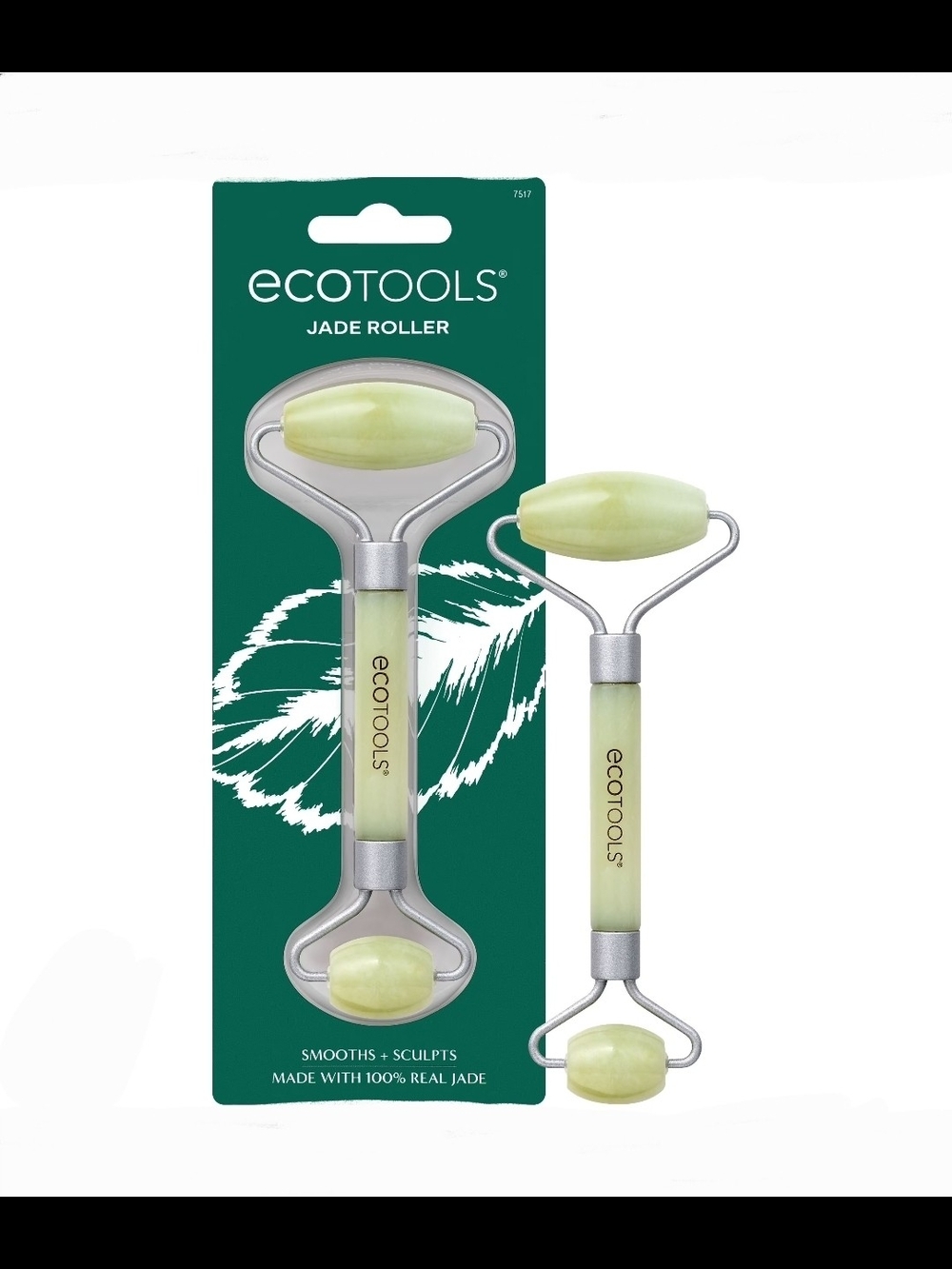 EcoTools Jade Roller - Light Green Face Massager - 100% Real Jade BNIB